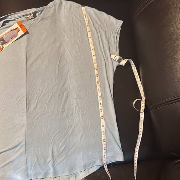 32 Degrees Cool Women's Soft Luxe Short Sleeve V-Neck Top, XXL Blue - Picture 11 of 14